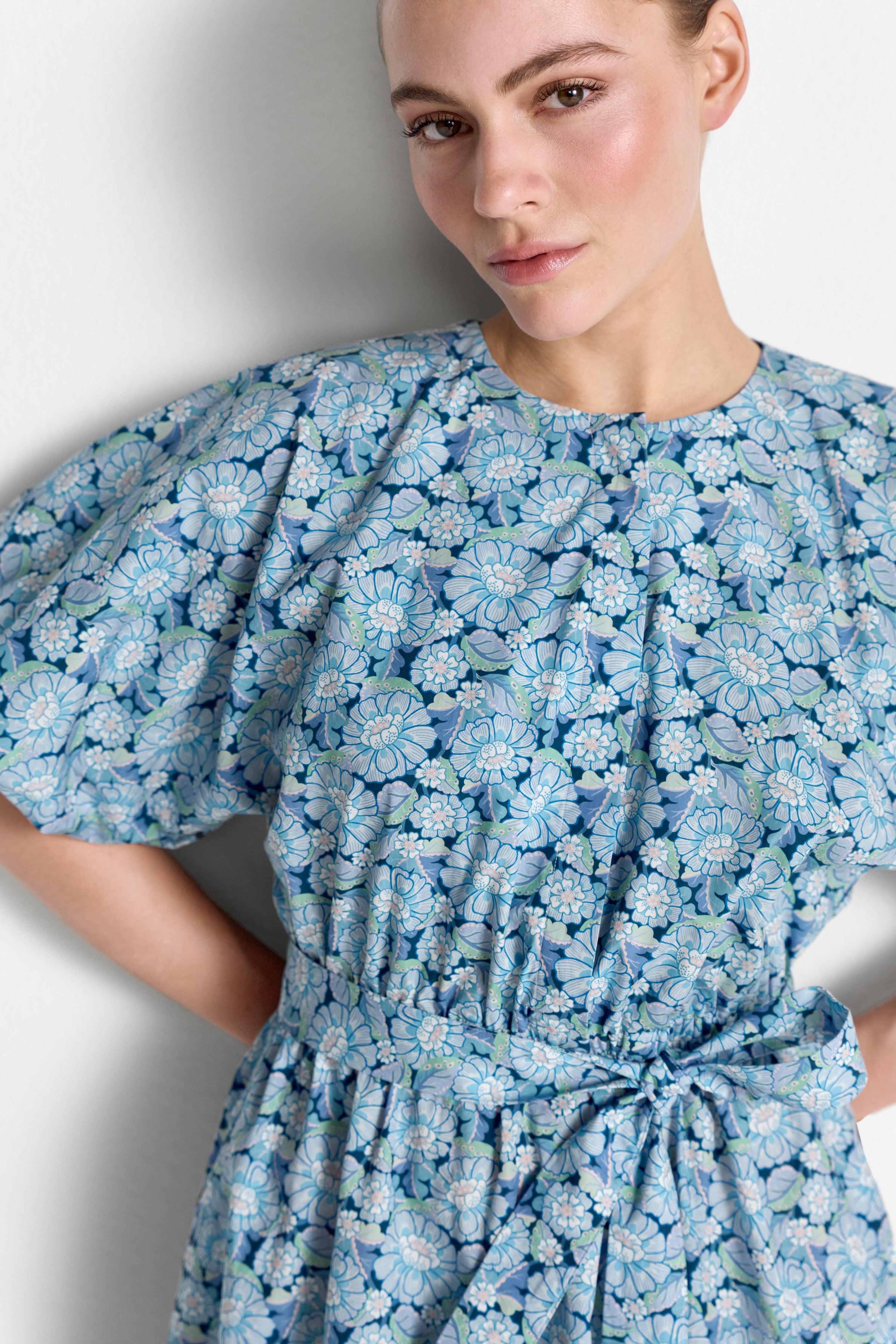 Kleid mit Blumenprint - Made with Liberty Fabric-Rich & Royal