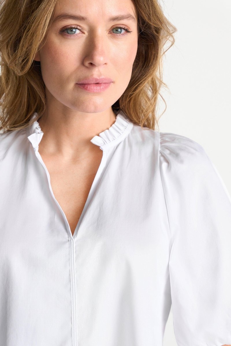 Bluse mit Rüschenkragen-Rich & Royal