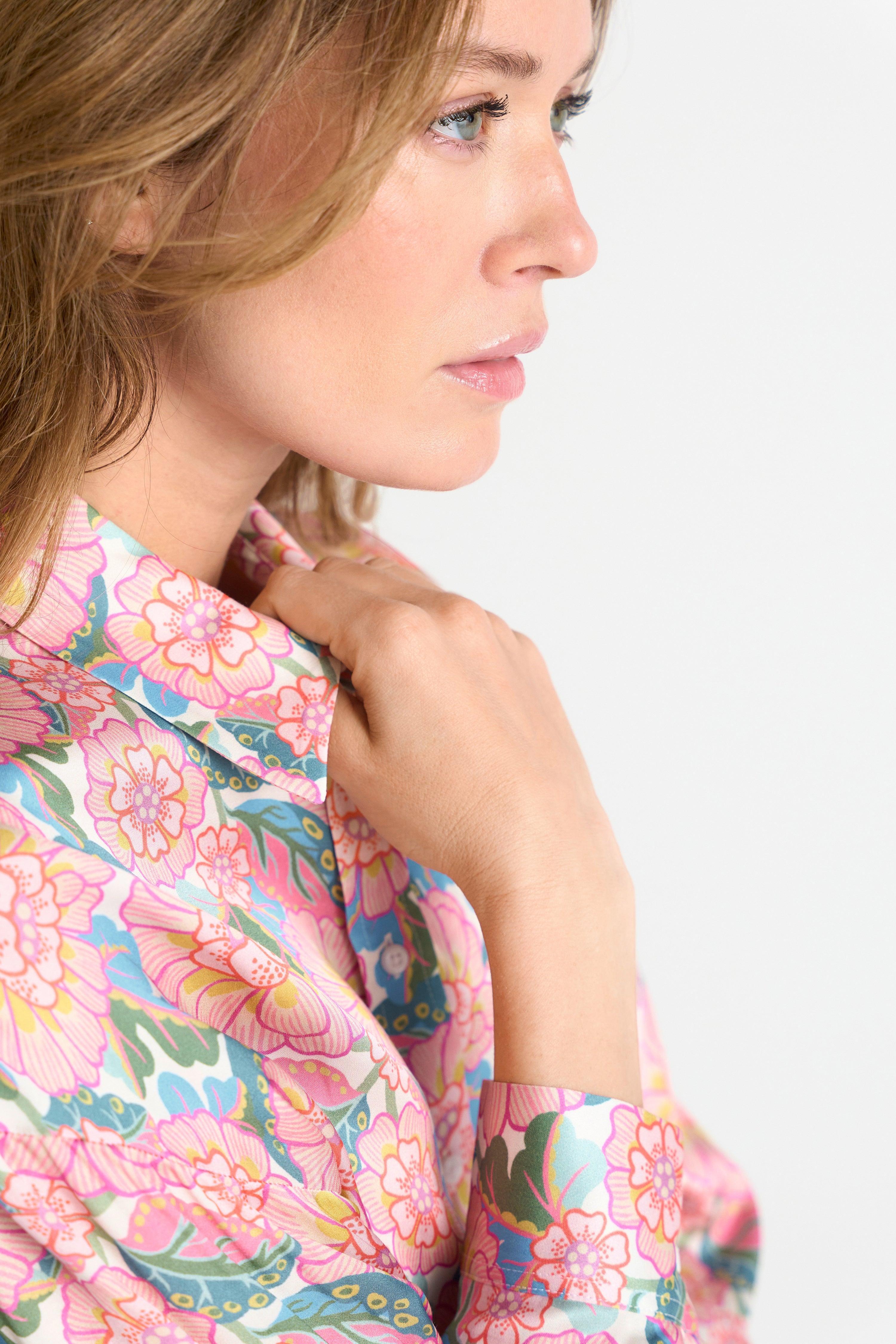 Bluse mit Blumenmuster - Made with Liberty Fabric-Rich & Royal