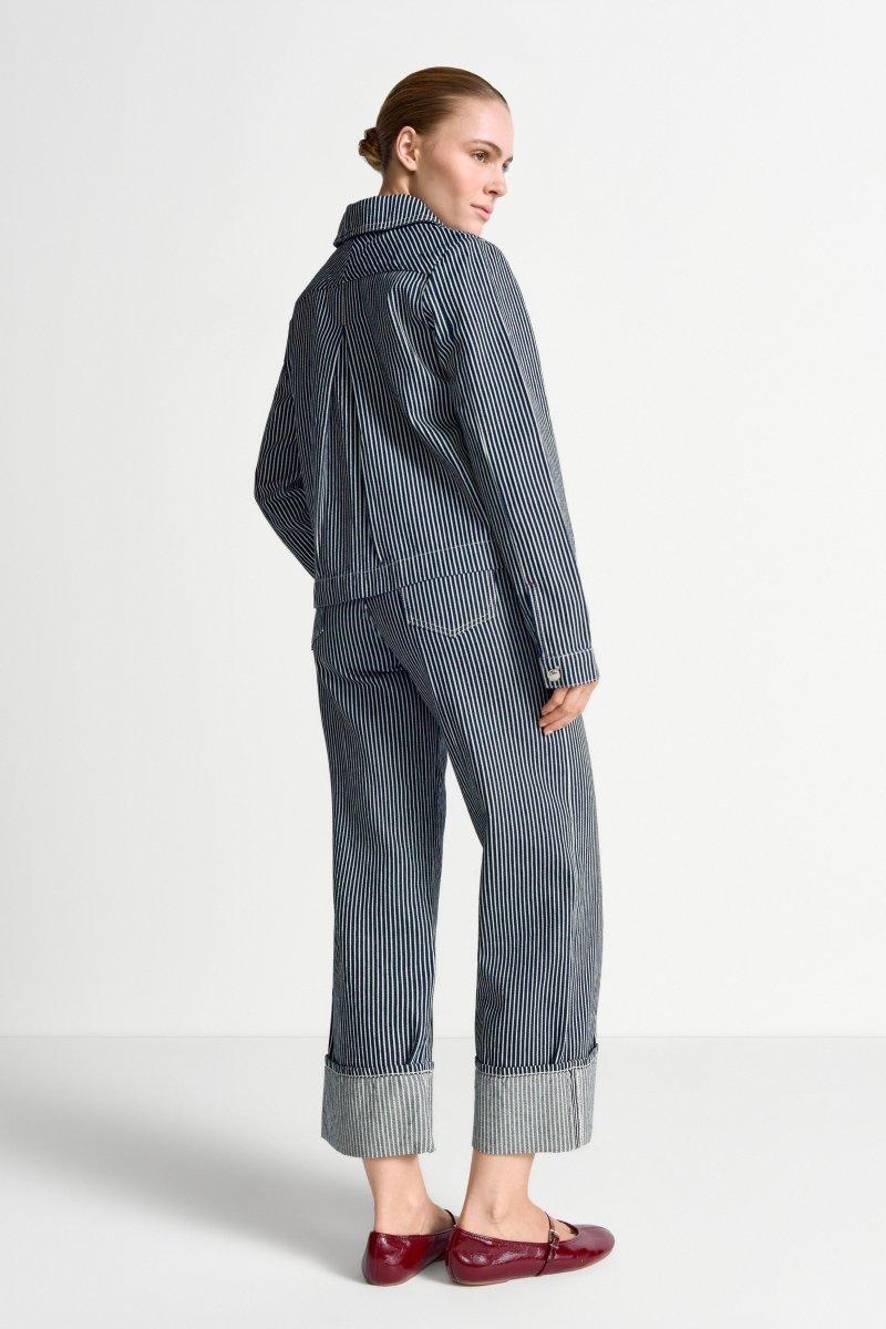 Gestreifte Kurzjacke-Rich & Royal