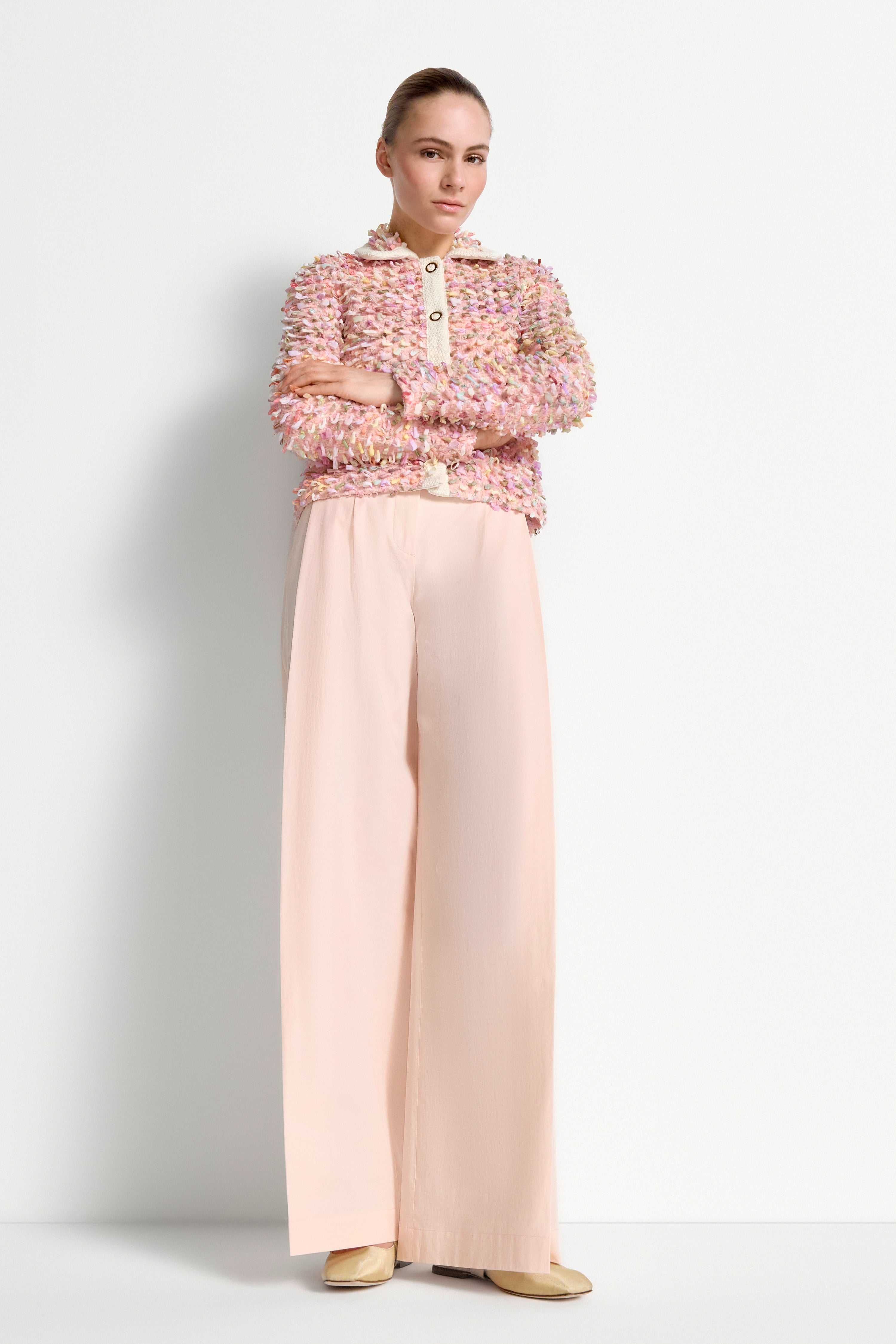 Wide-Leg-Hose mit Bundfalten-Rich & Royal