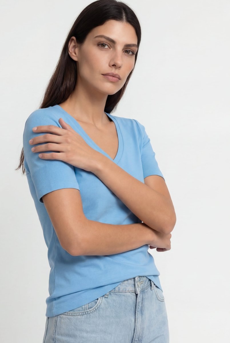 T-Shirt mit Lyocell-Rich & Royal