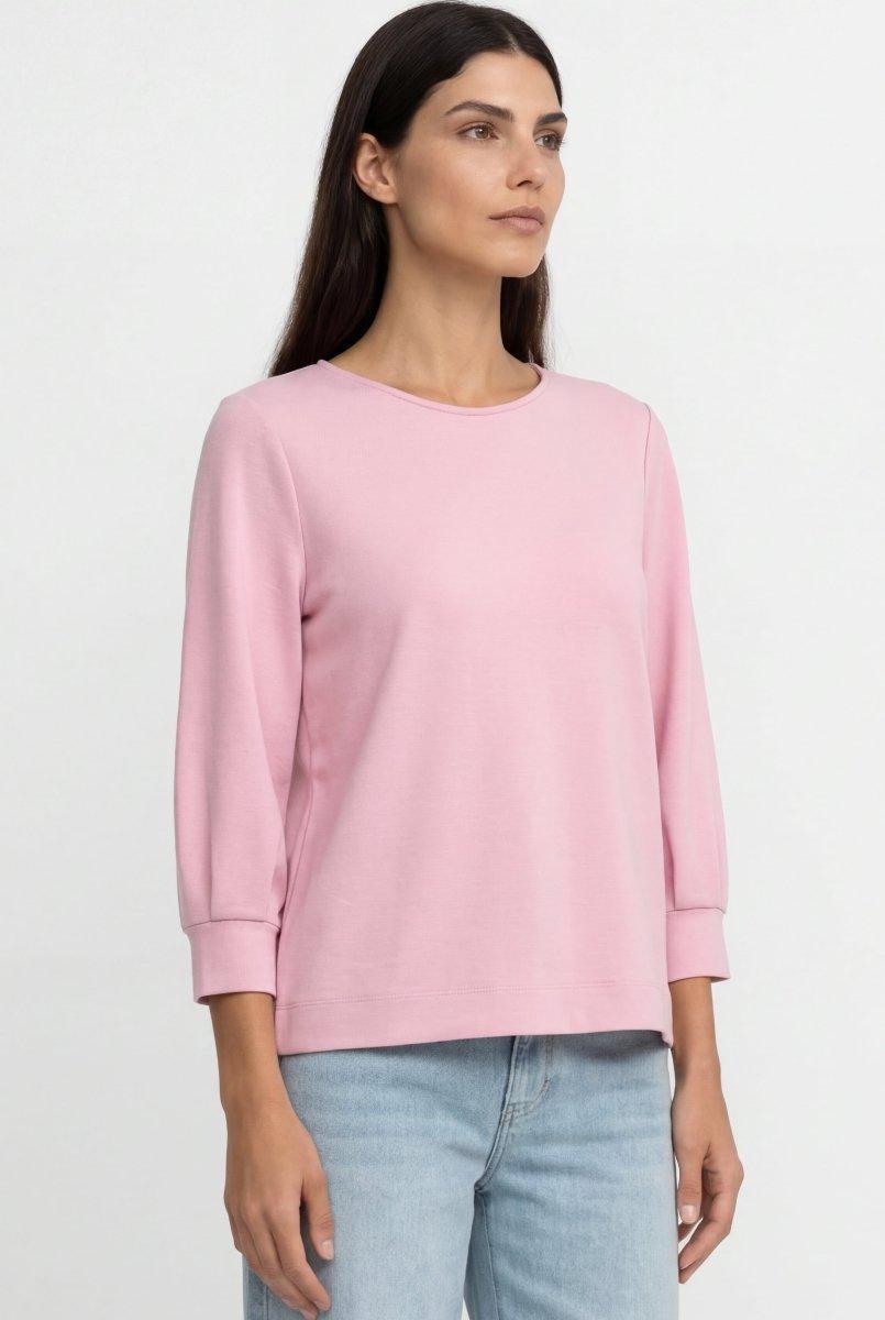 Jersey-Sweatshirt mit Puffärmeln-Rich & Royal
