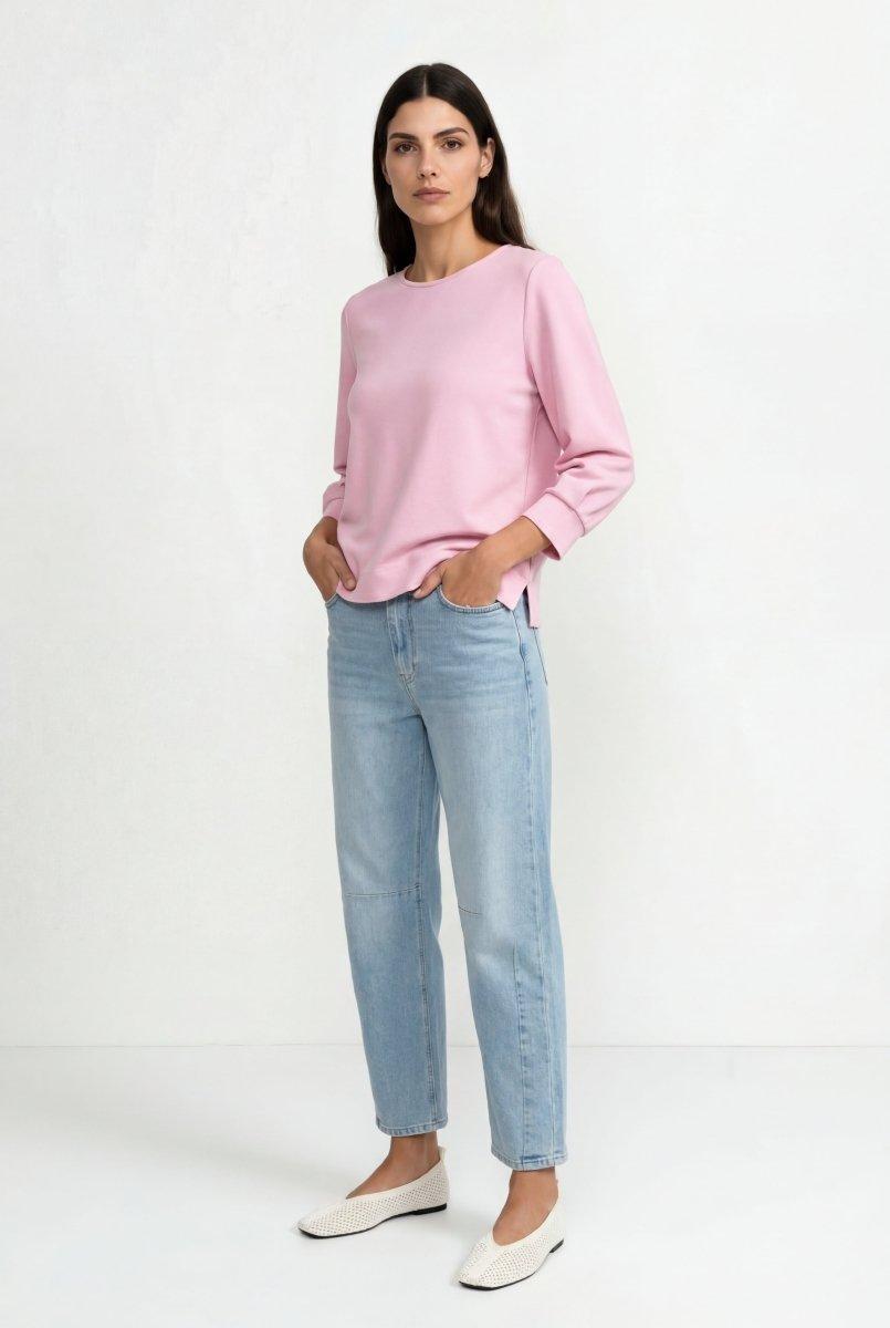 Jersey-Sweatshirt mit Puffärmeln-Rich & Royal