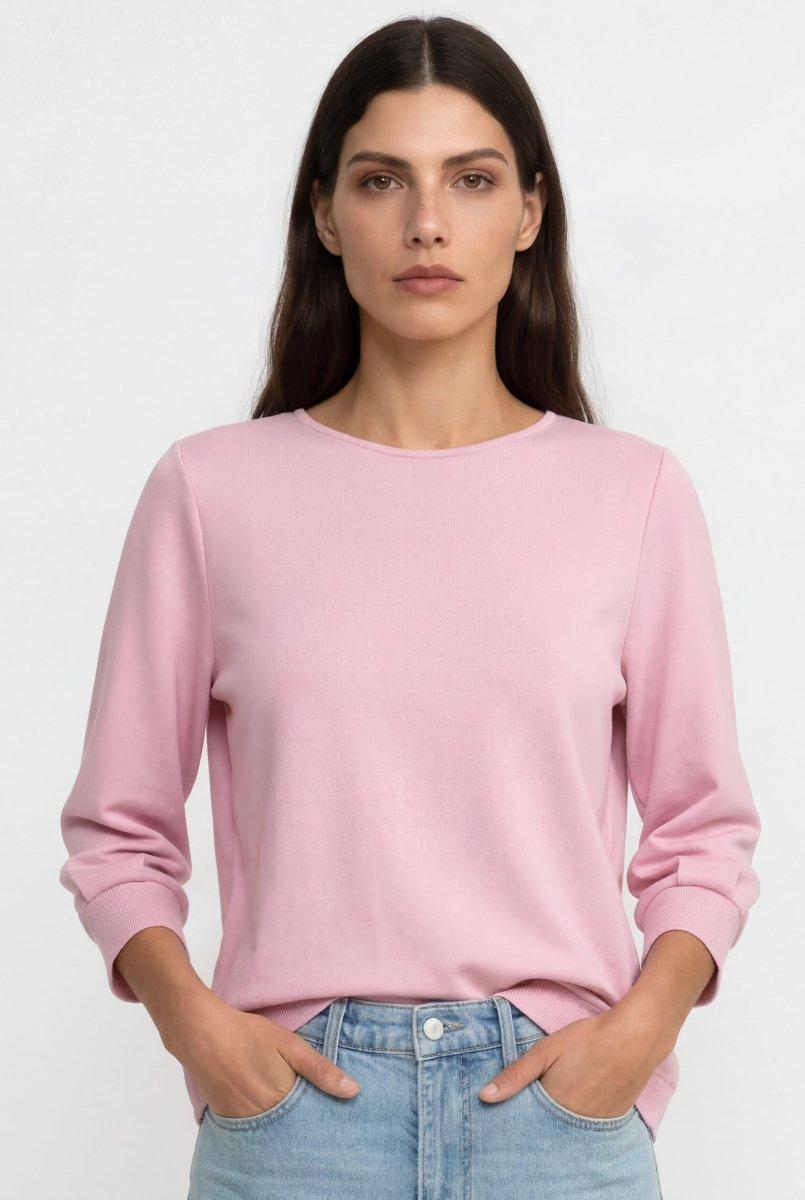 Jersey-Sweatshirt mit Puffärmeln-Rich & Royal