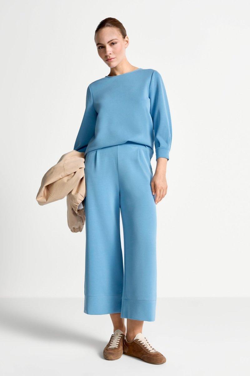 Jersey-Sweatshirt mit Puffärmeln-Rich & Royal