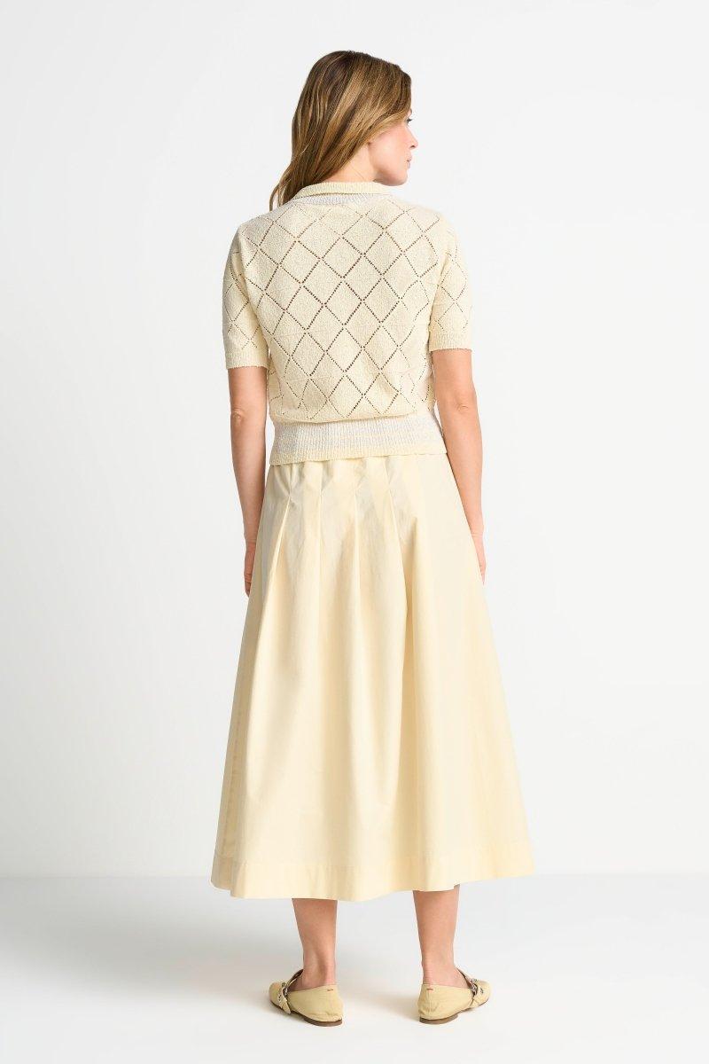 Ajour-Cardigan mit Polokragen-Rich & Royal