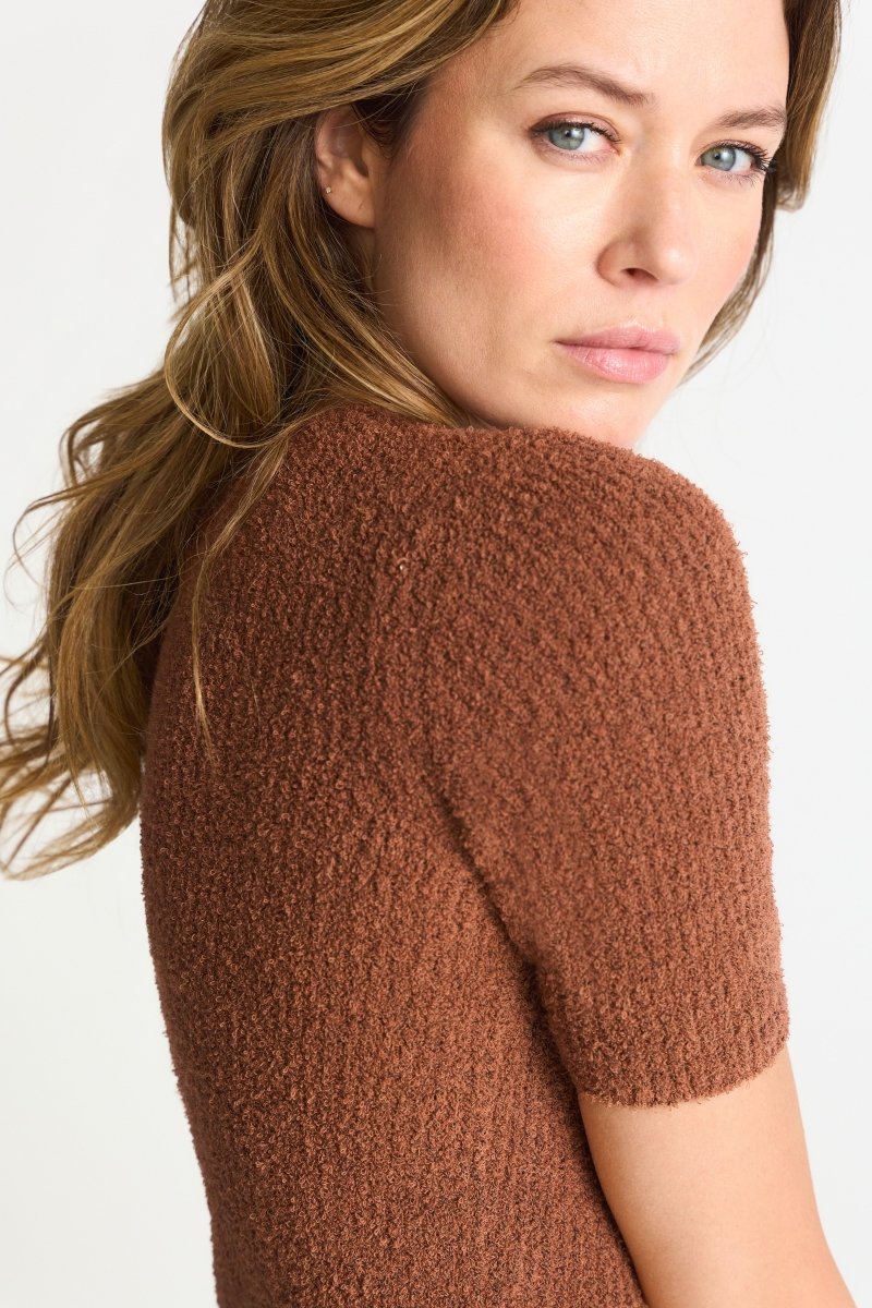 Kurzarm-Strickpullover-Rich & Royal