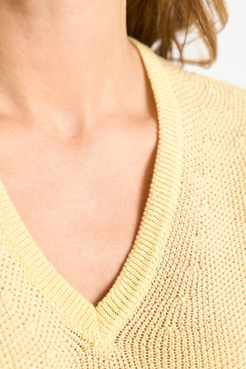 Stricktop mit V-Ausschnitt-Rich & Royal