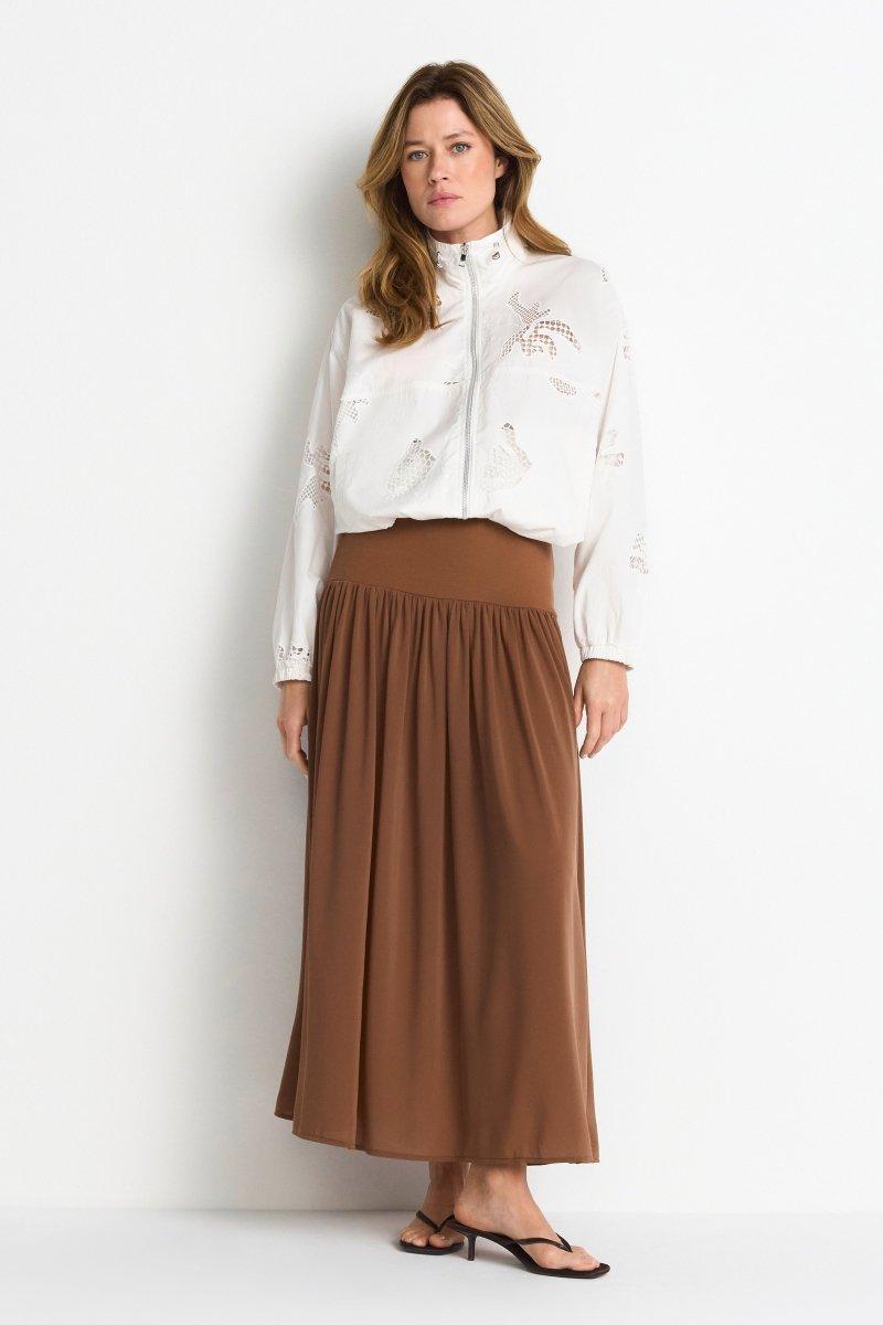 Midirock mit breitem Jerseybund-Rich & Royal