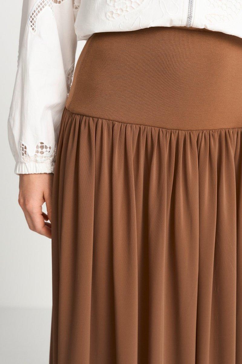 Midirock mit breitem Jerseybund-Rich & Royal