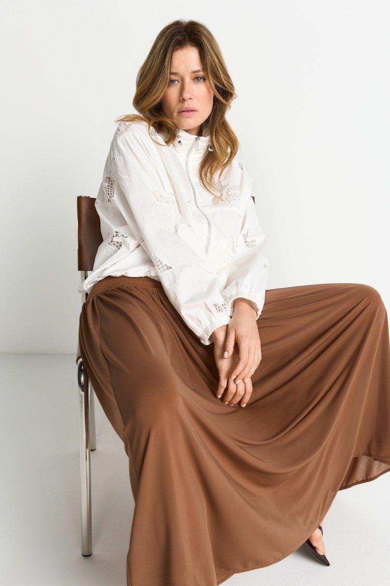 Midirock mit breitem Jerseybund-Rich & Royal