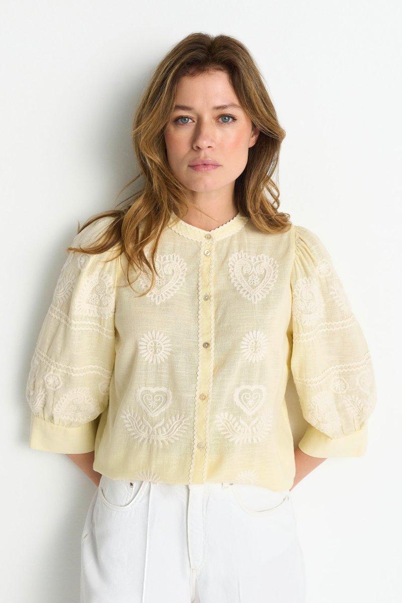 Boho-Bluse mit Stickerei-Rich & Royal