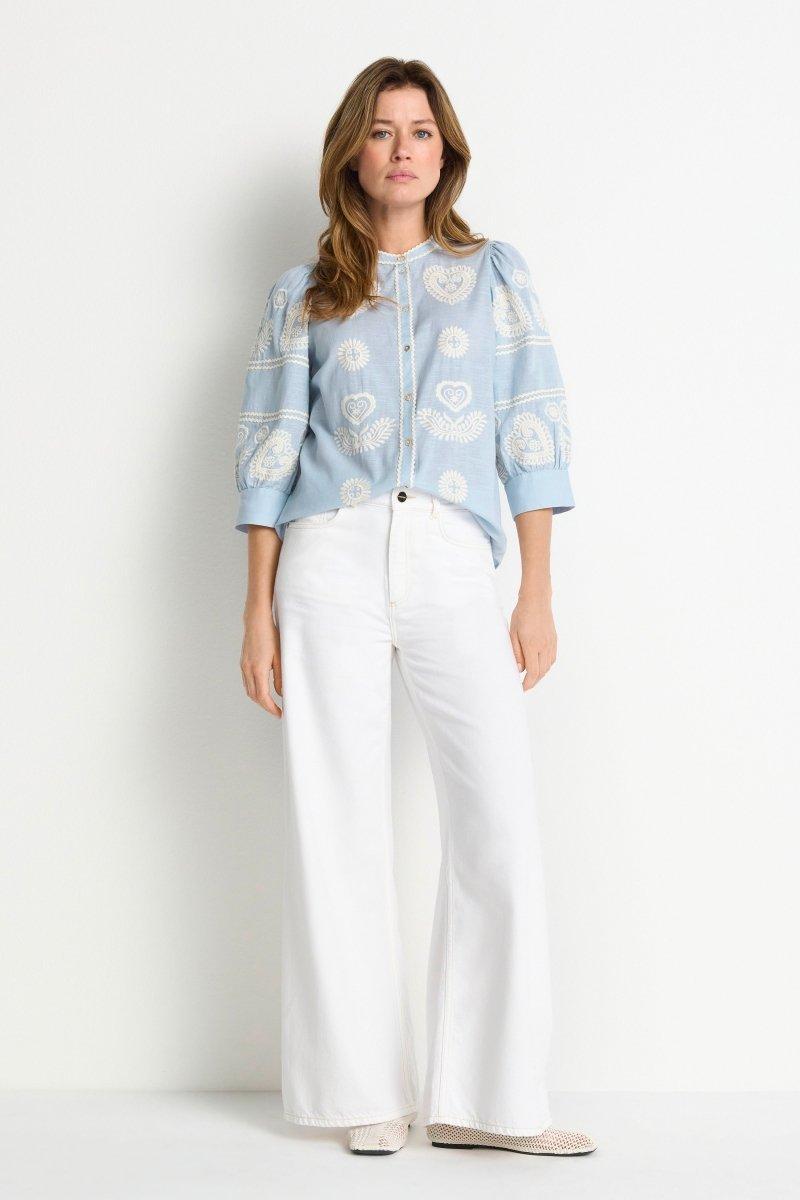 Boho-Bluse mit Stickerei-Rich & Royal