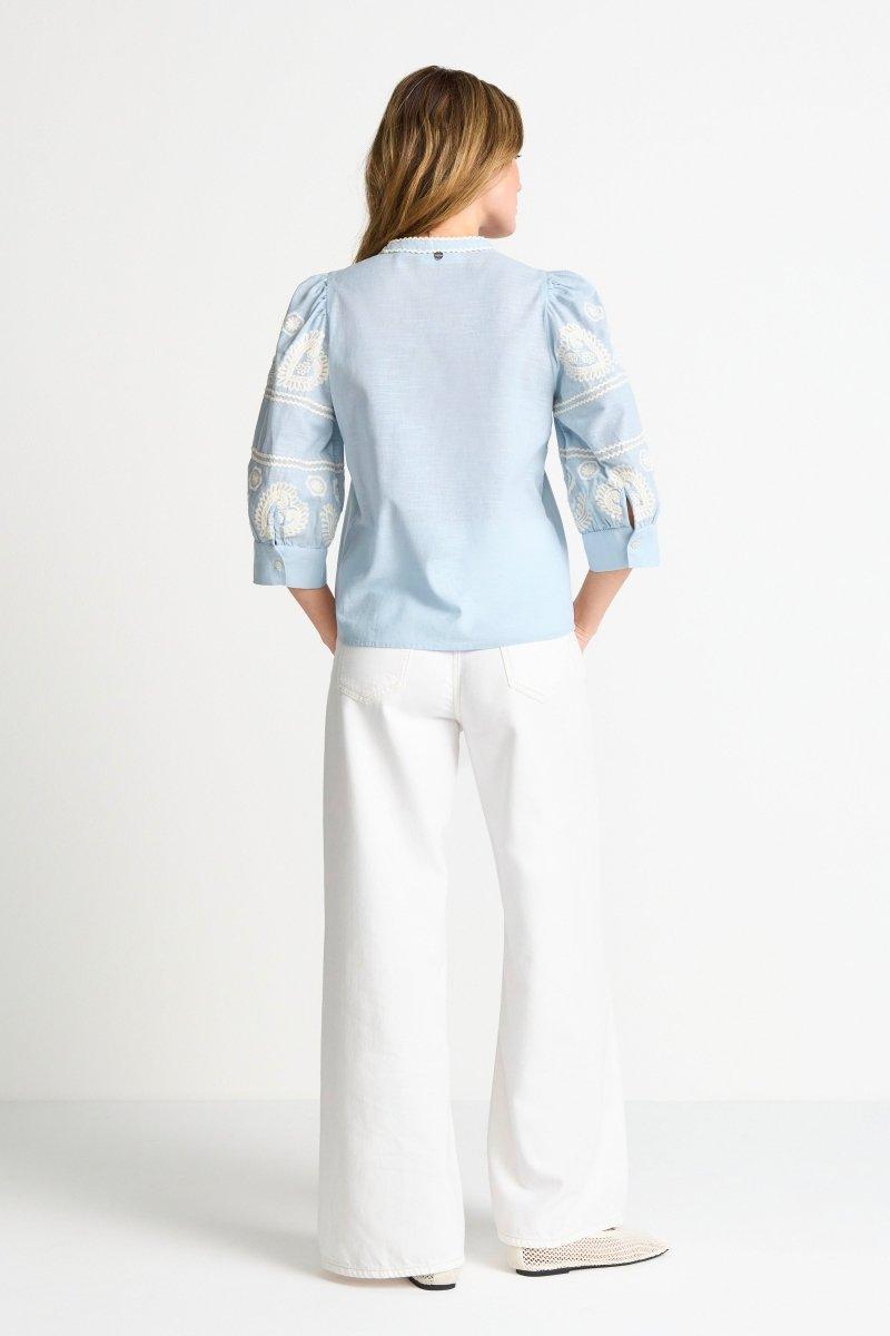 Boho-Bluse mit Stickerei-Rich & Royal