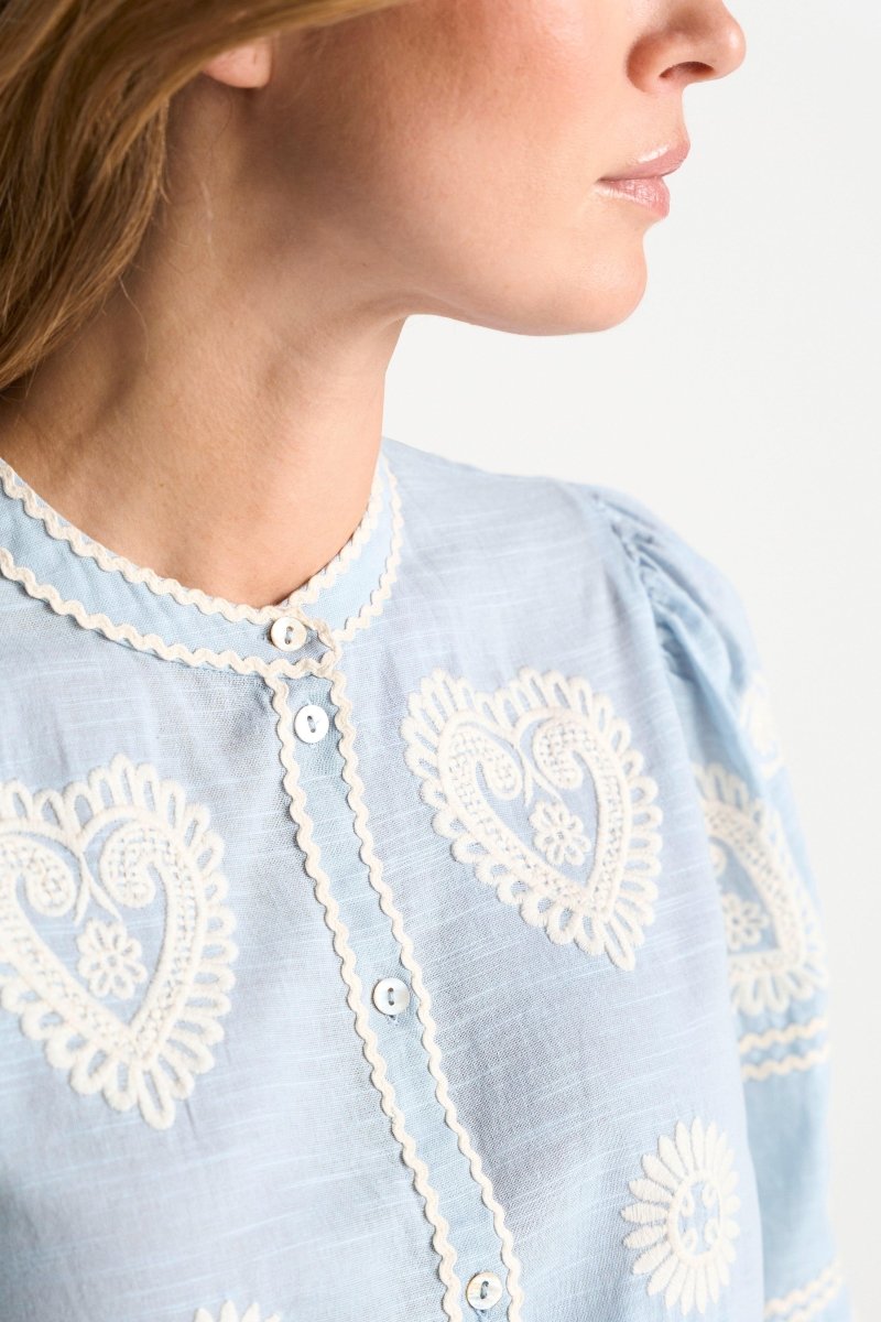 Boho-Bluse mit Stickerei-Rich & Royal
