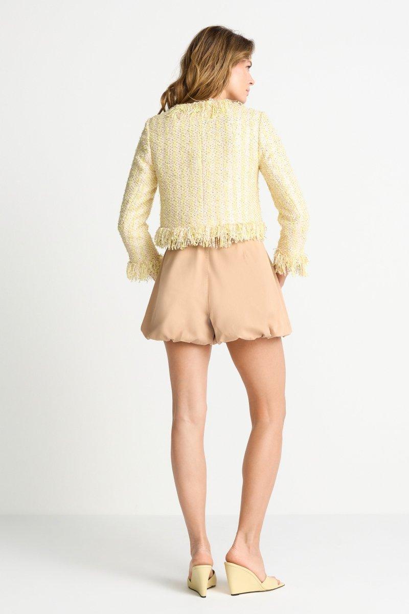 Bouclé-Jacke mit Fransen-Rich & Royal