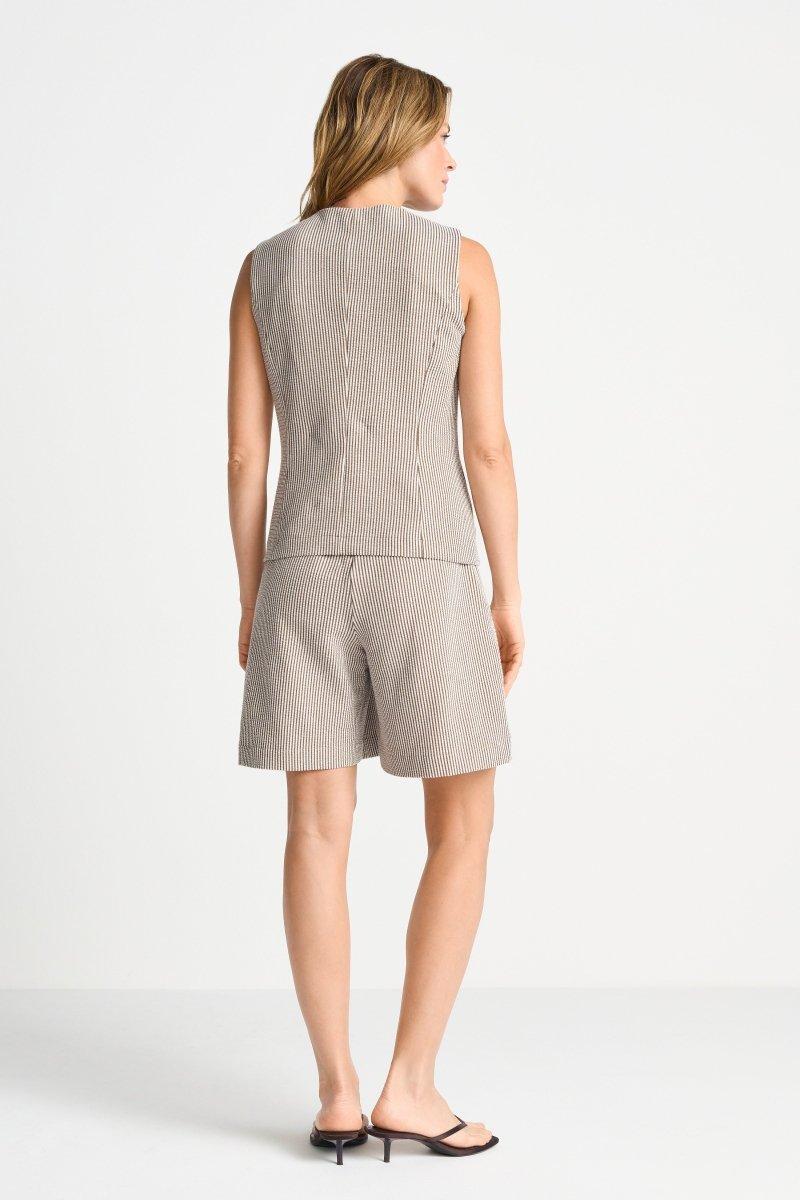 Ärmellose Weste mit Nadelstreifen-Rich & Royal