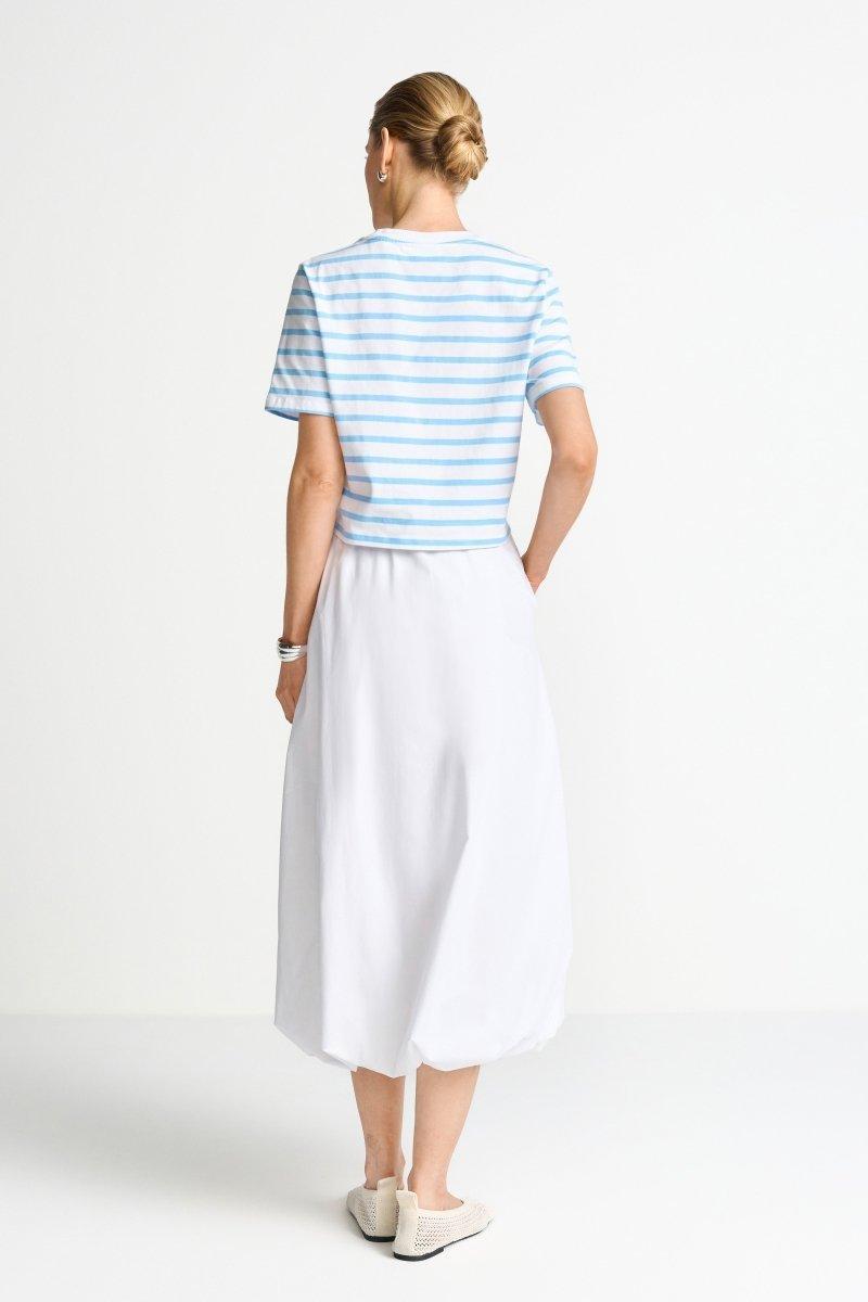 Gestreiftes T-Shirt mit Knoten-Rich & Royal