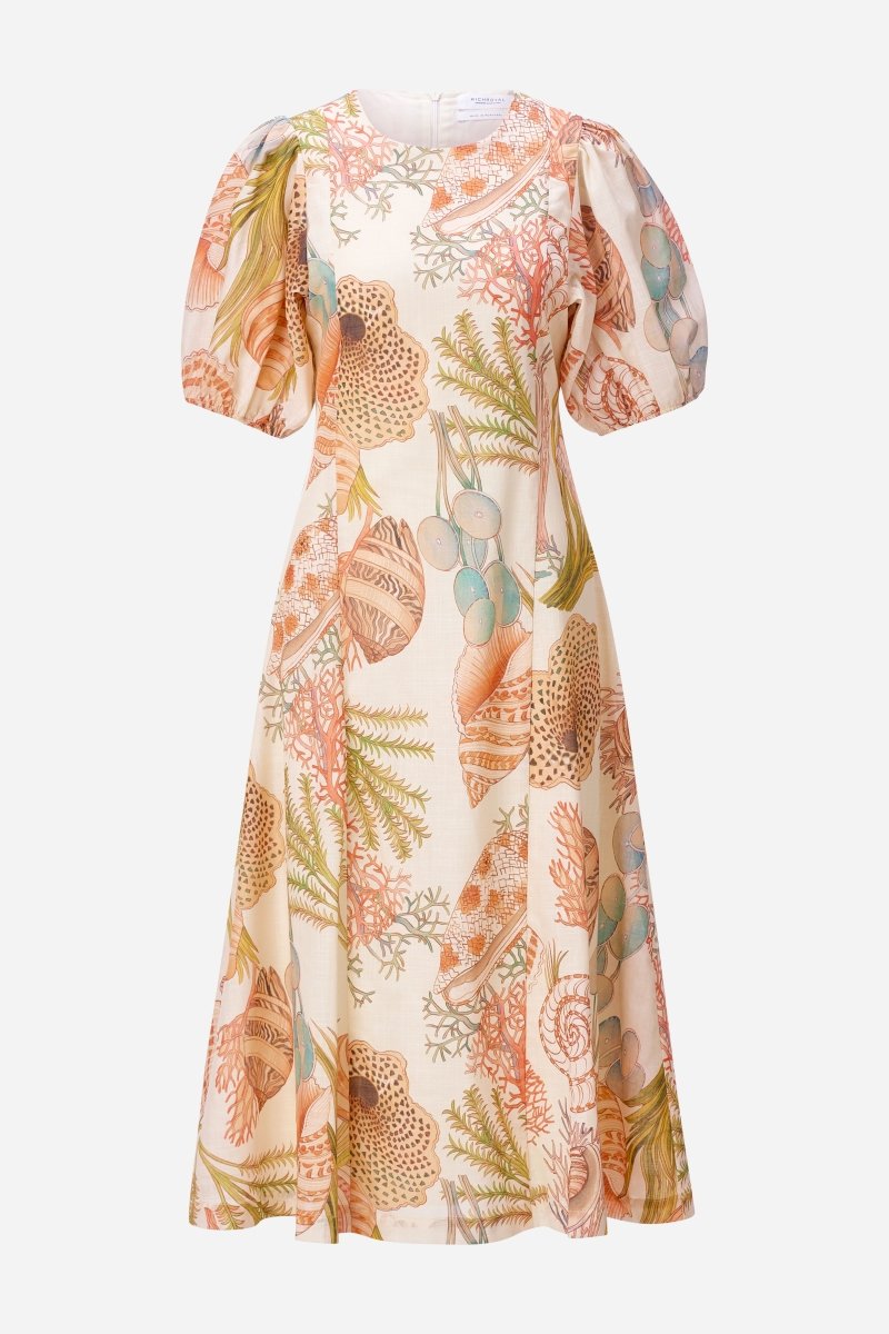 Midikleid mit Muschelprint-Rich & Royal