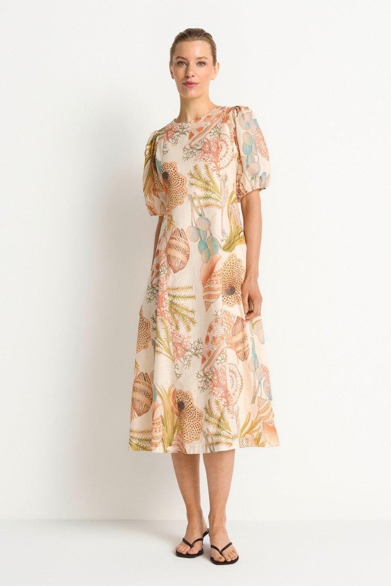 Midikleid mit Muschelprint-Rich & Royal