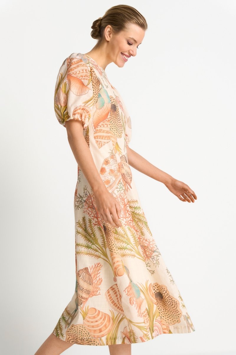 Midikleid mit Muschelprint-Rich & Royal