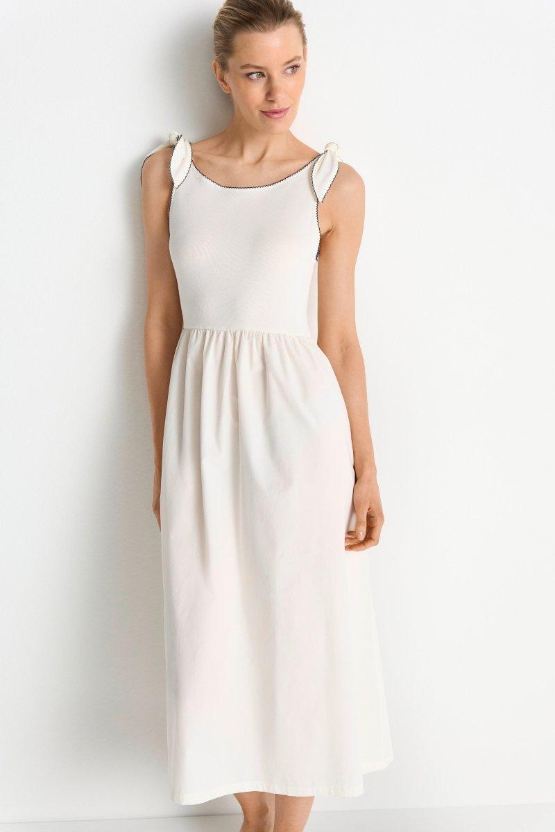 Midikleid mit Schleifenträgern-Rich & Royal