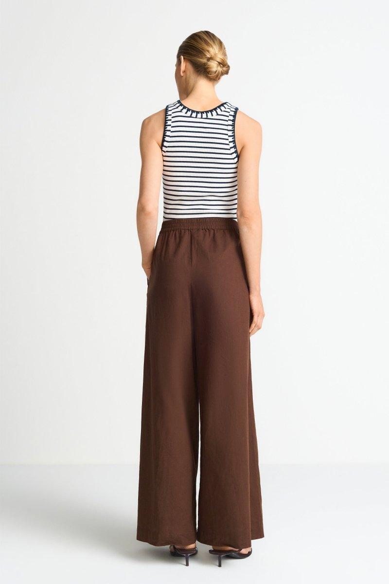 Weite Leinenhose-Rich & Royal