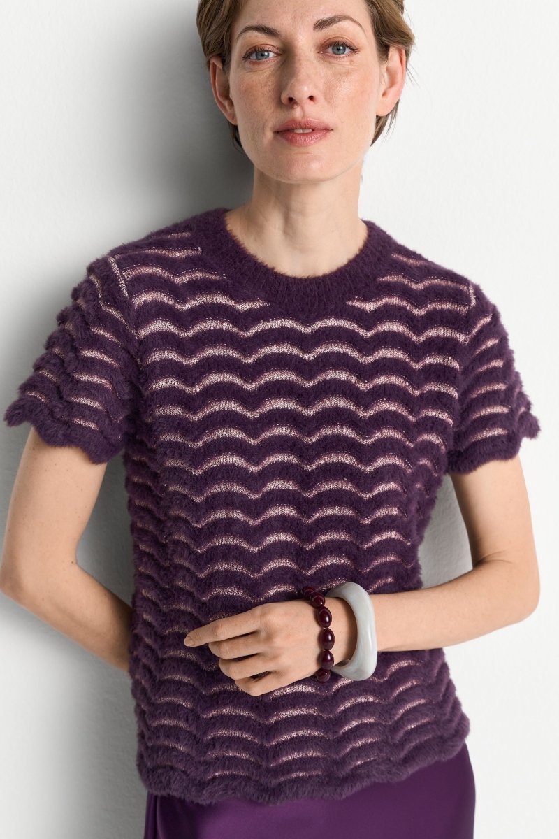 T-Shirt mit Muschelsaum-Rich & Royal