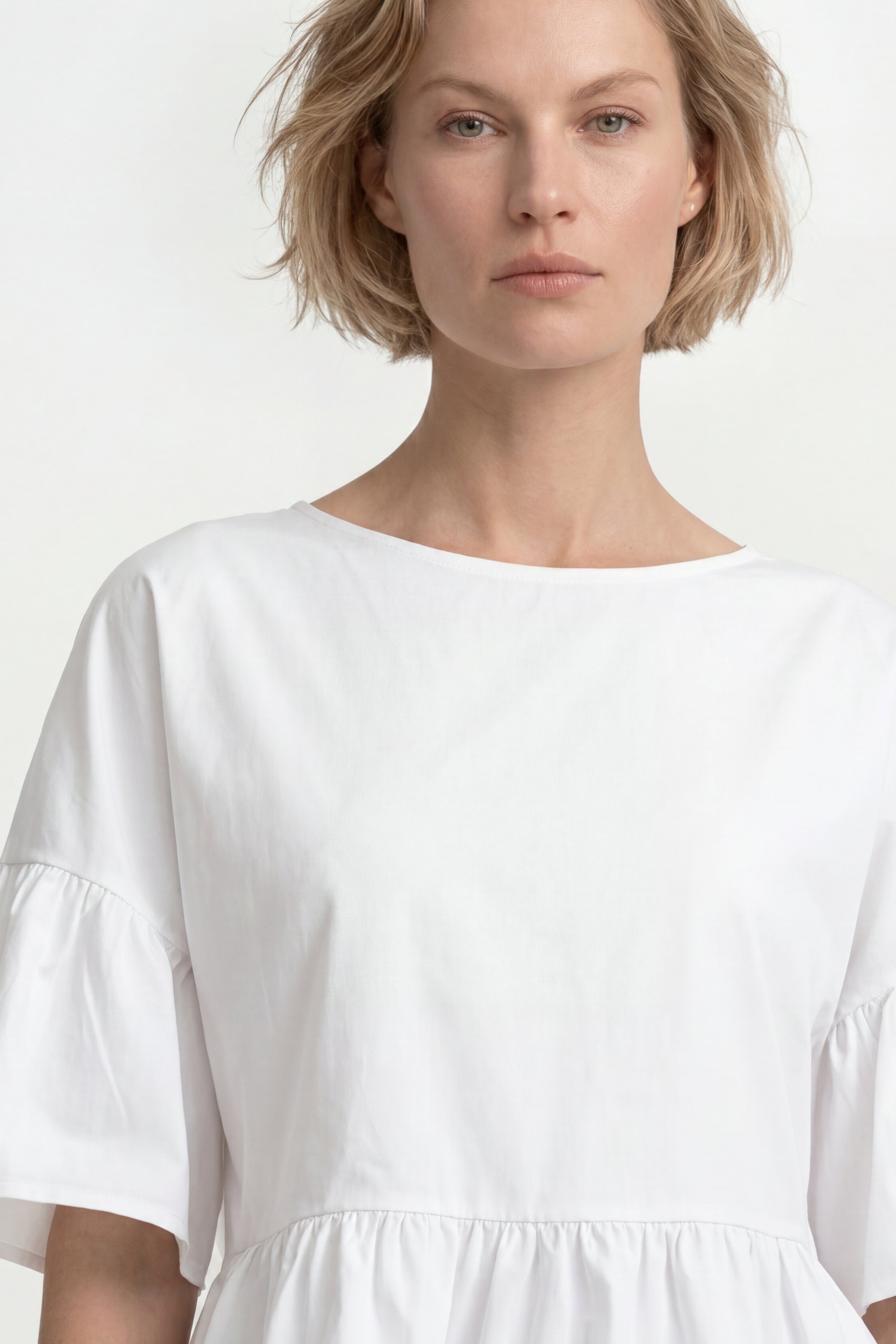 Baumwoll-Shirt mit Schößchen-Rich & Royal
