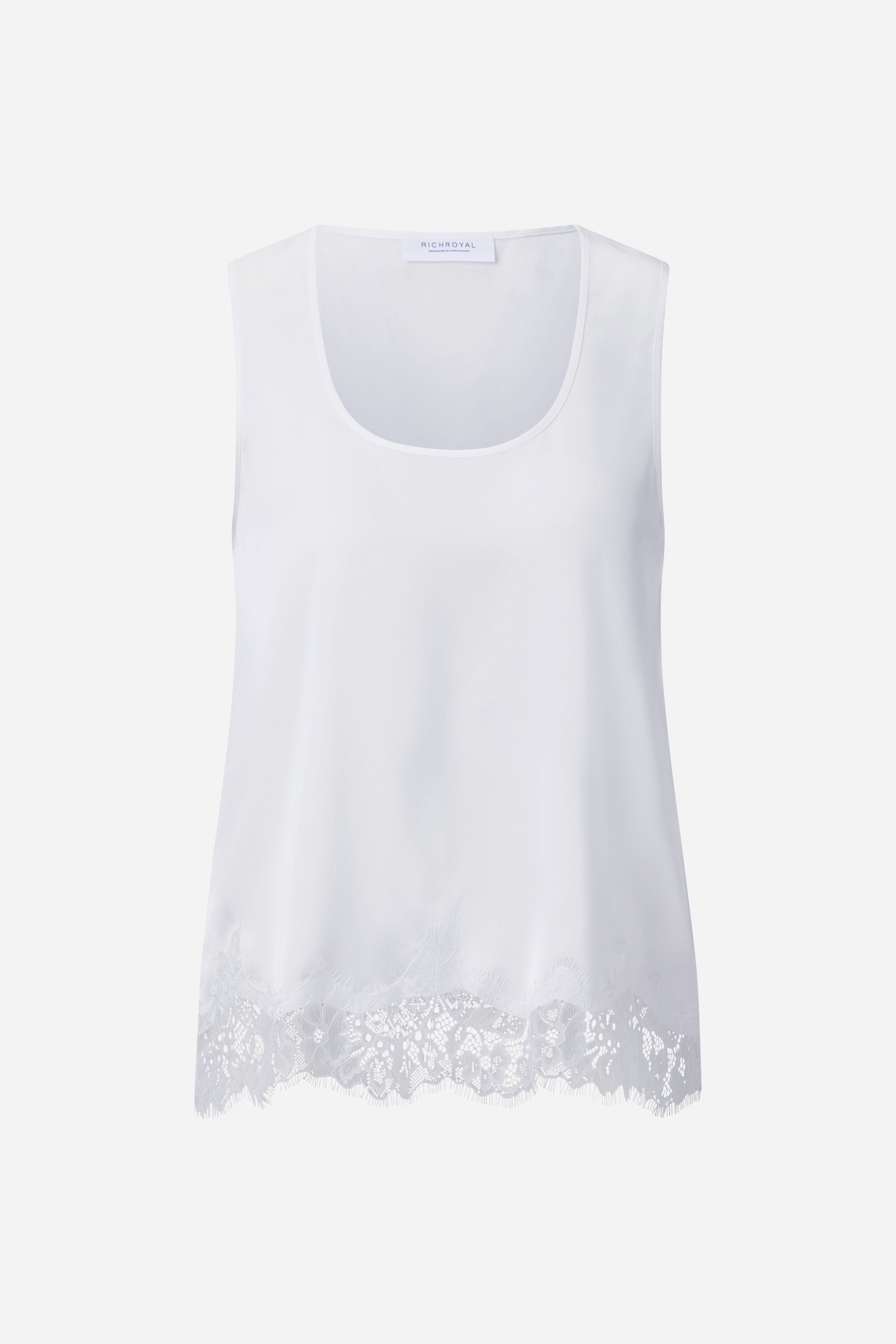 Satin Top mit Spitze-Rich & Royal