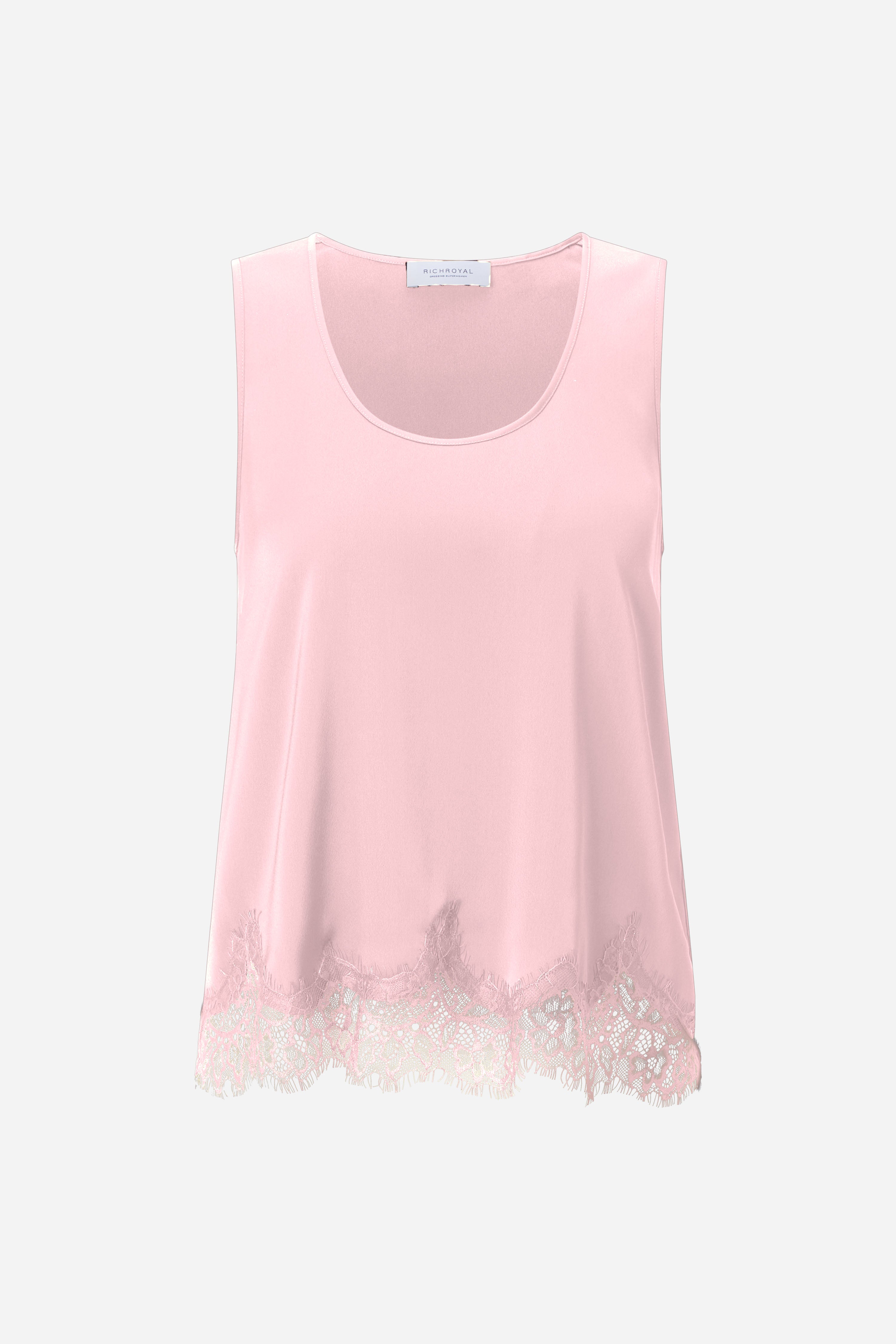 Satin Top mit Spitze-Rich & Royal