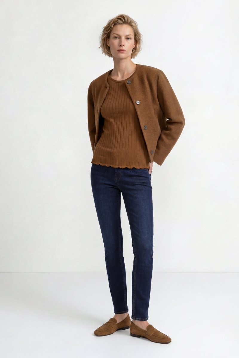 Figurbetontes Rippshirt-Rich & Royal