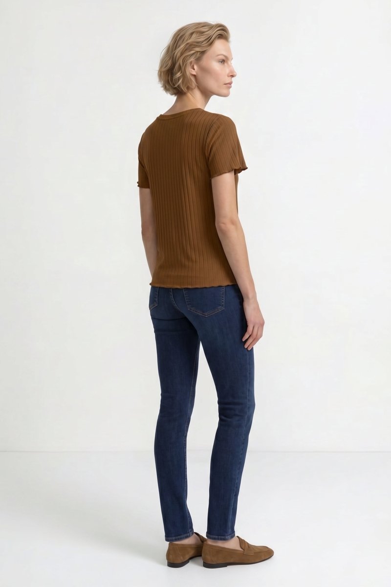 Figurbetontes Rippshirt-Rich & Royal