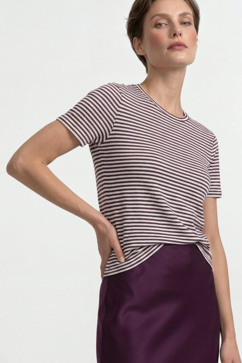 Ringelshirt mit Glanzgarn-Rich & Royal