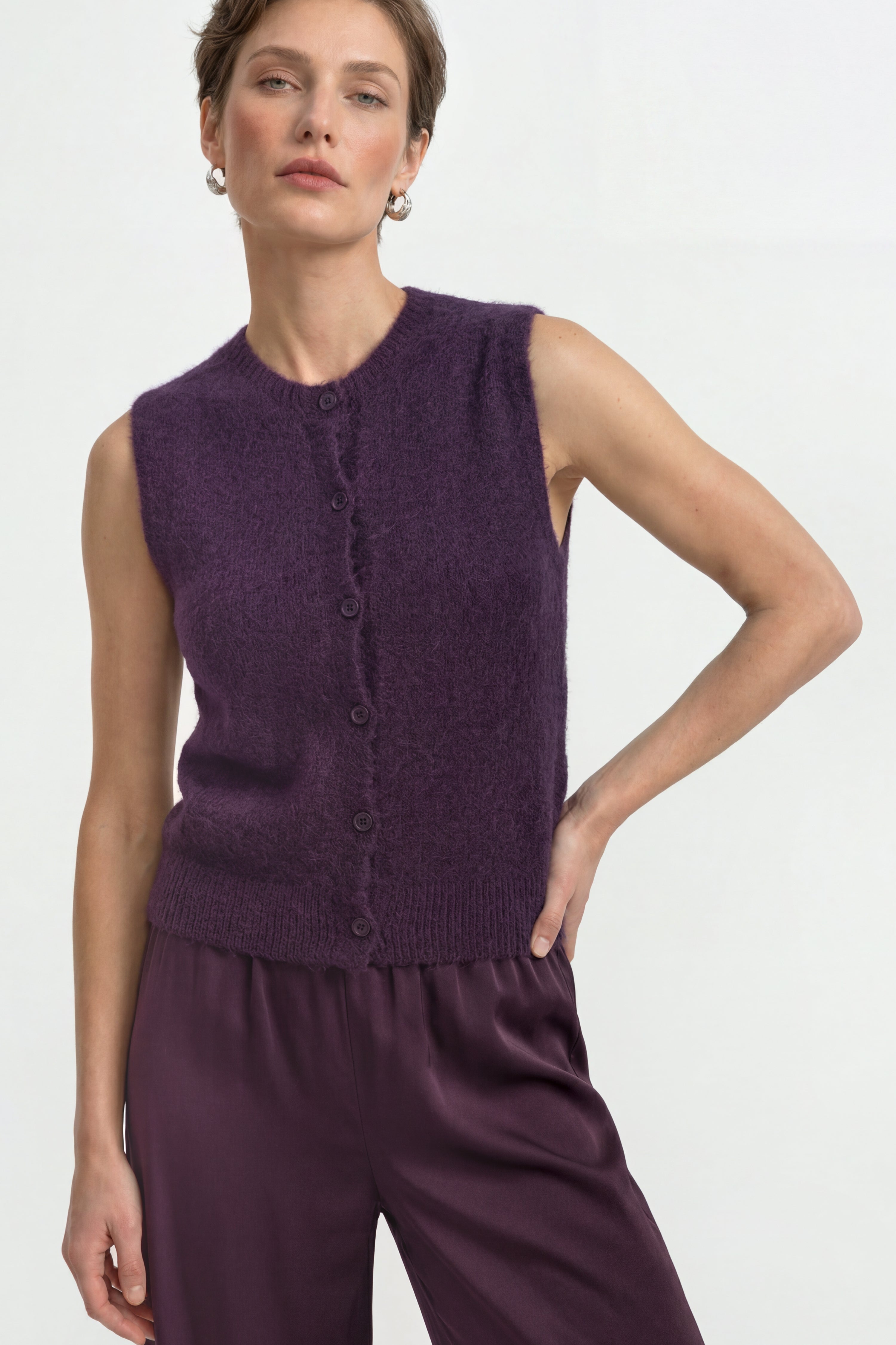 Strickweste mit Knöpfen-Rich & Royal