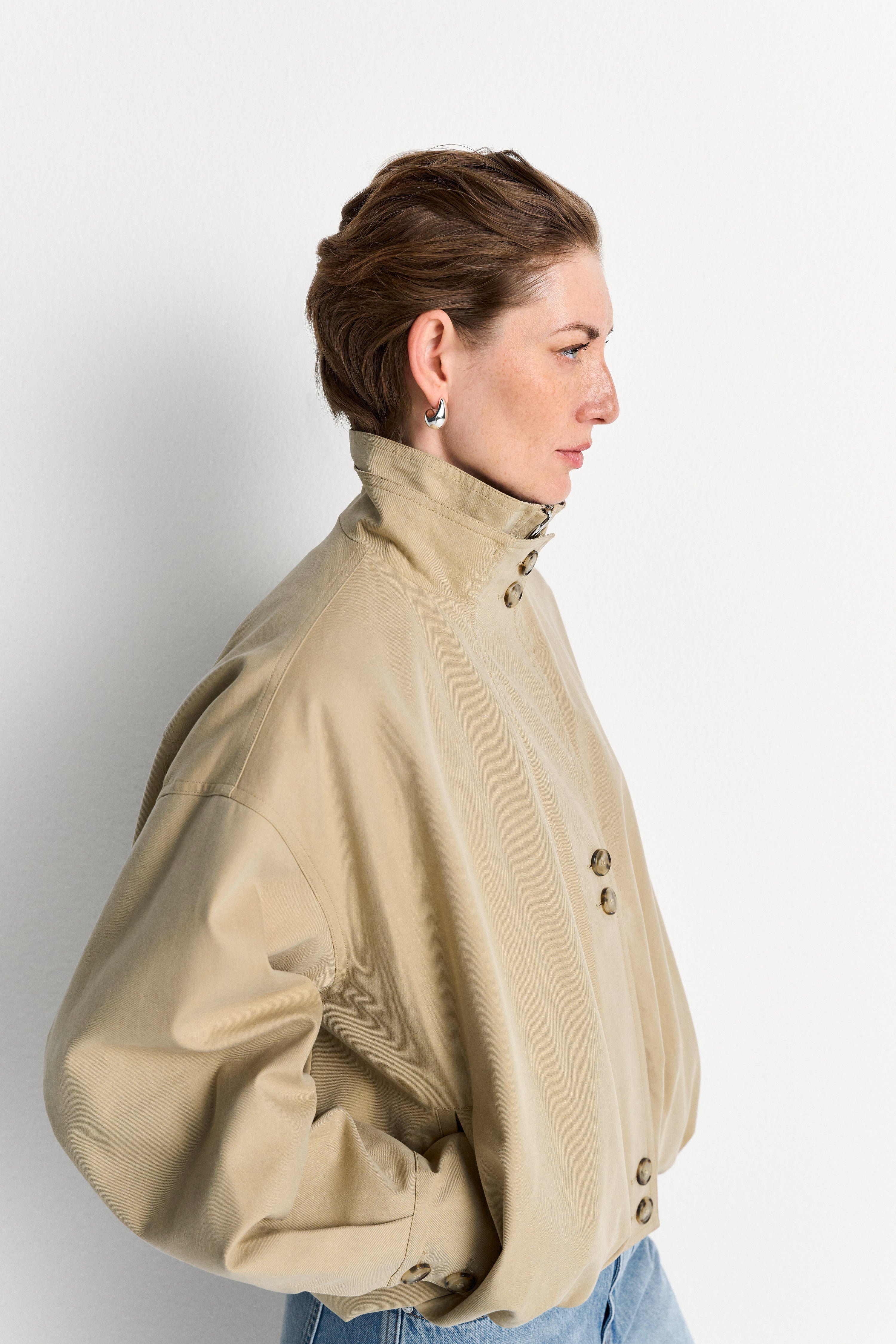 Wende-Blouson mit Stehkragen