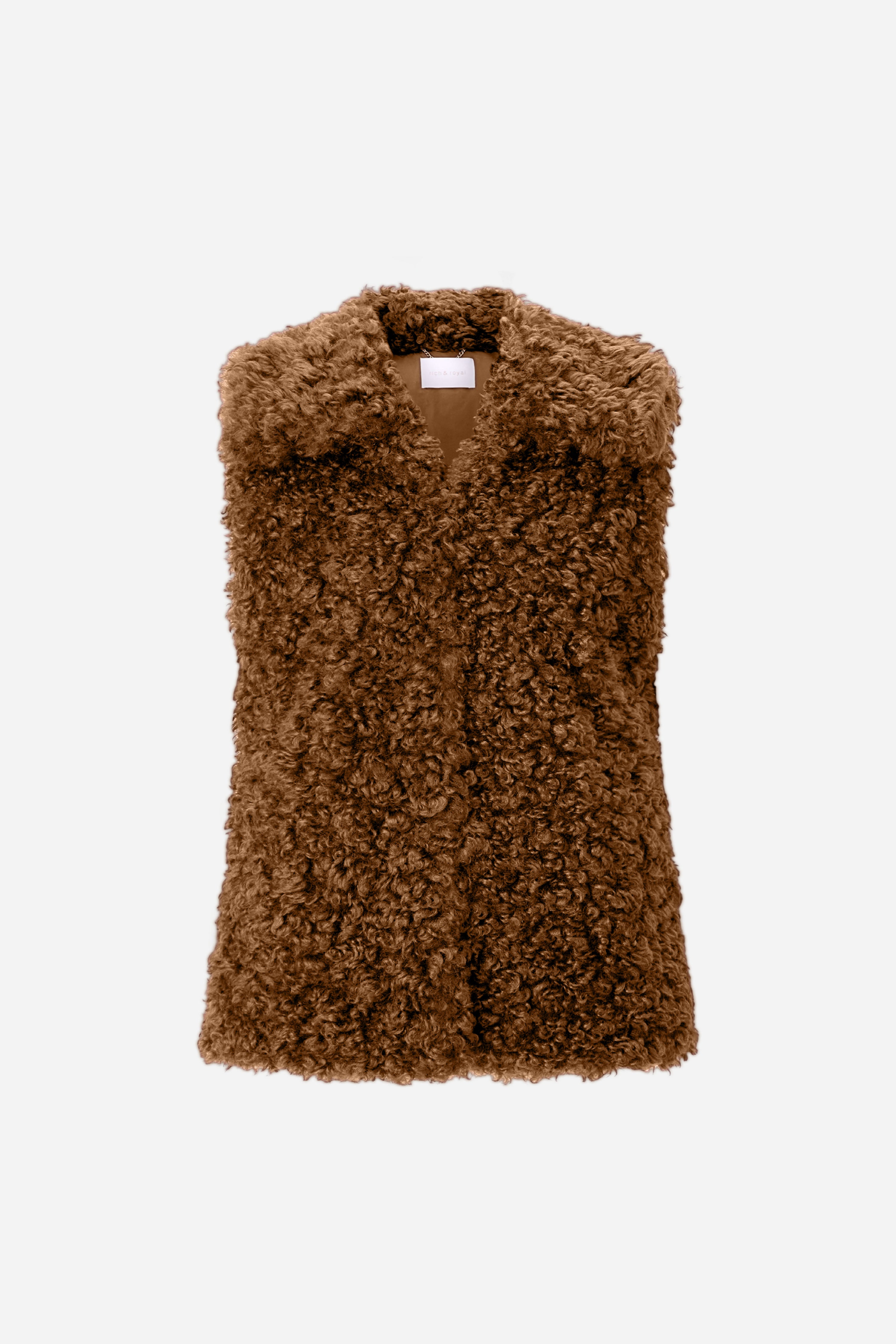 Weste in Shearling-Optik-Rich & Royal