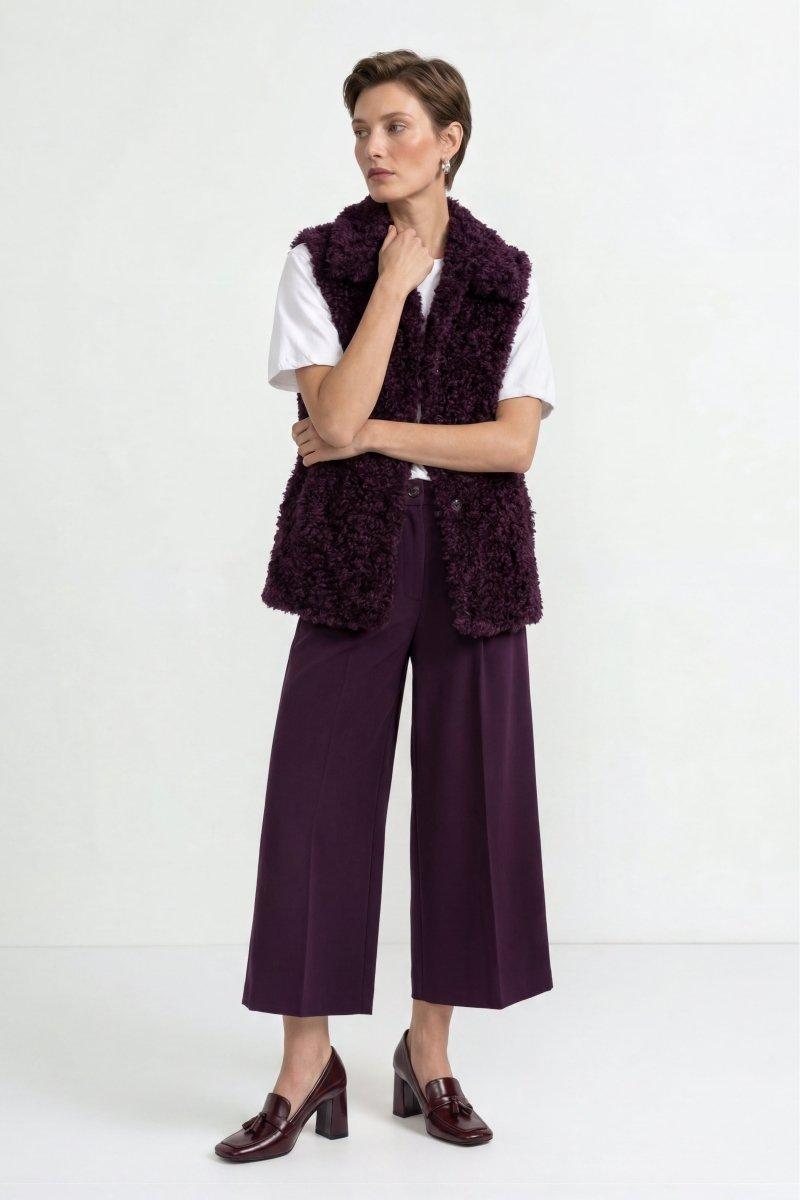 Weste in Shearling-Optik-Rich & Royal