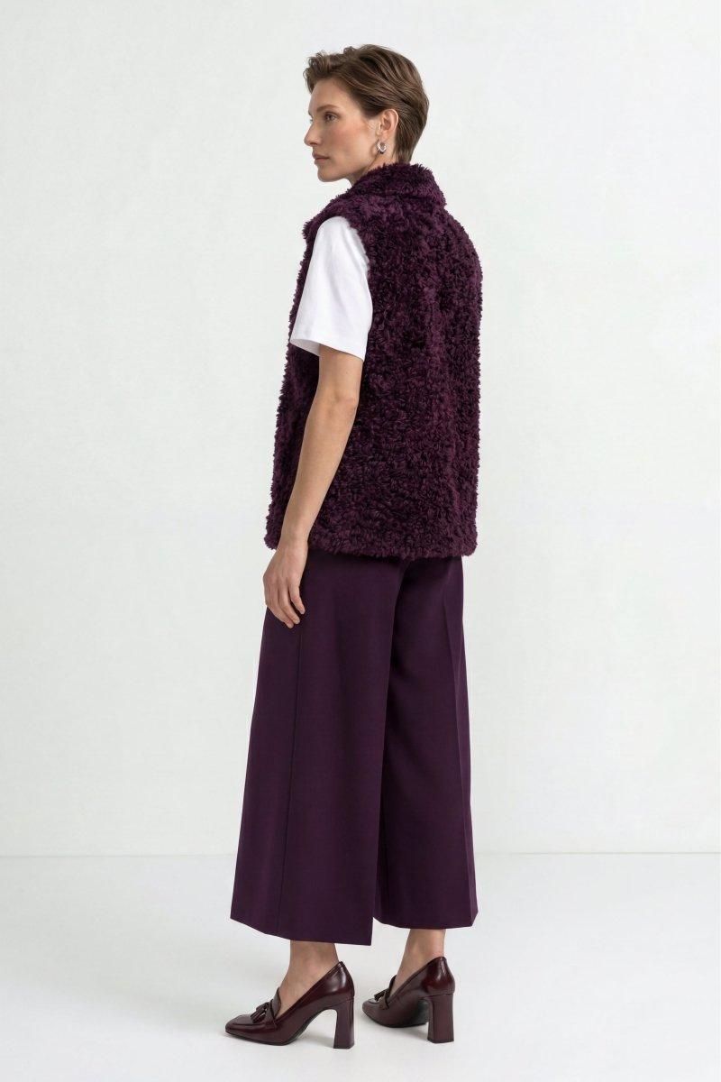 Weste in Shearling-Optik-Rich & Royal