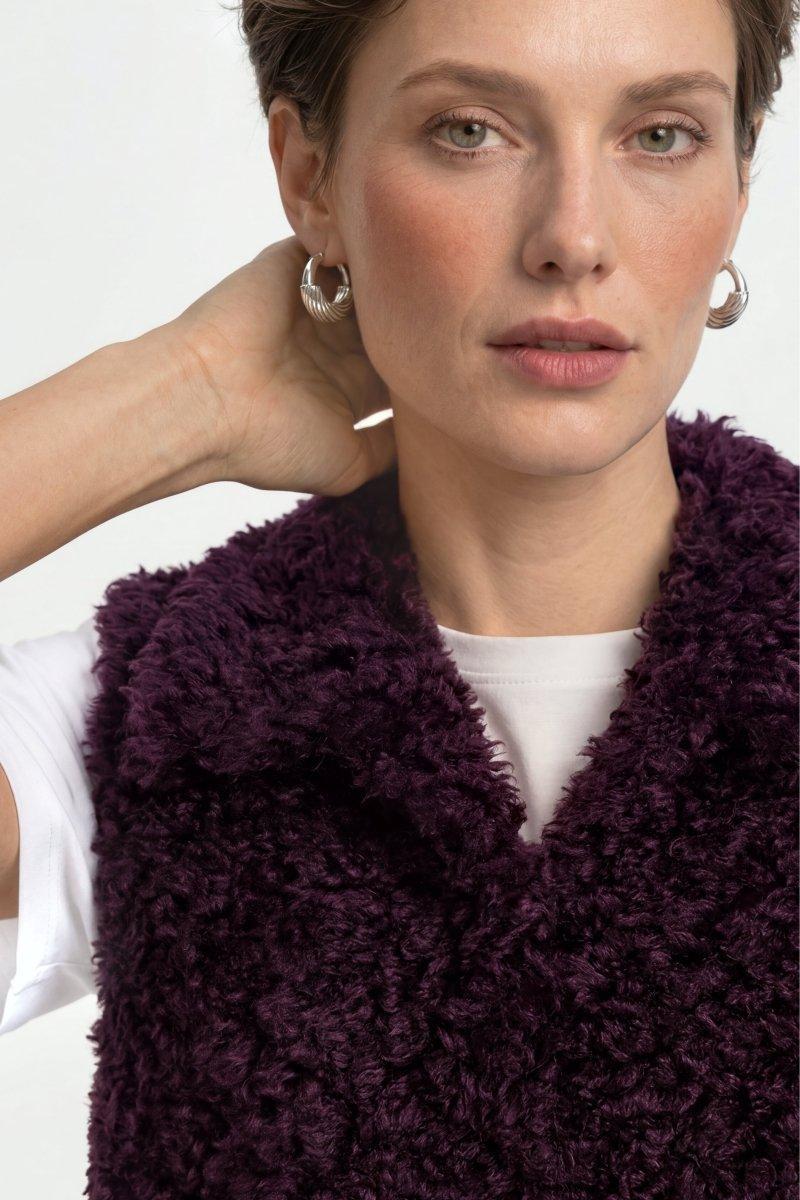 Weste in Shearling-Optik-Rich & Royal