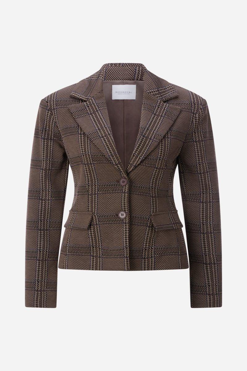 Check Blazer Set – Look-Rich & Royal