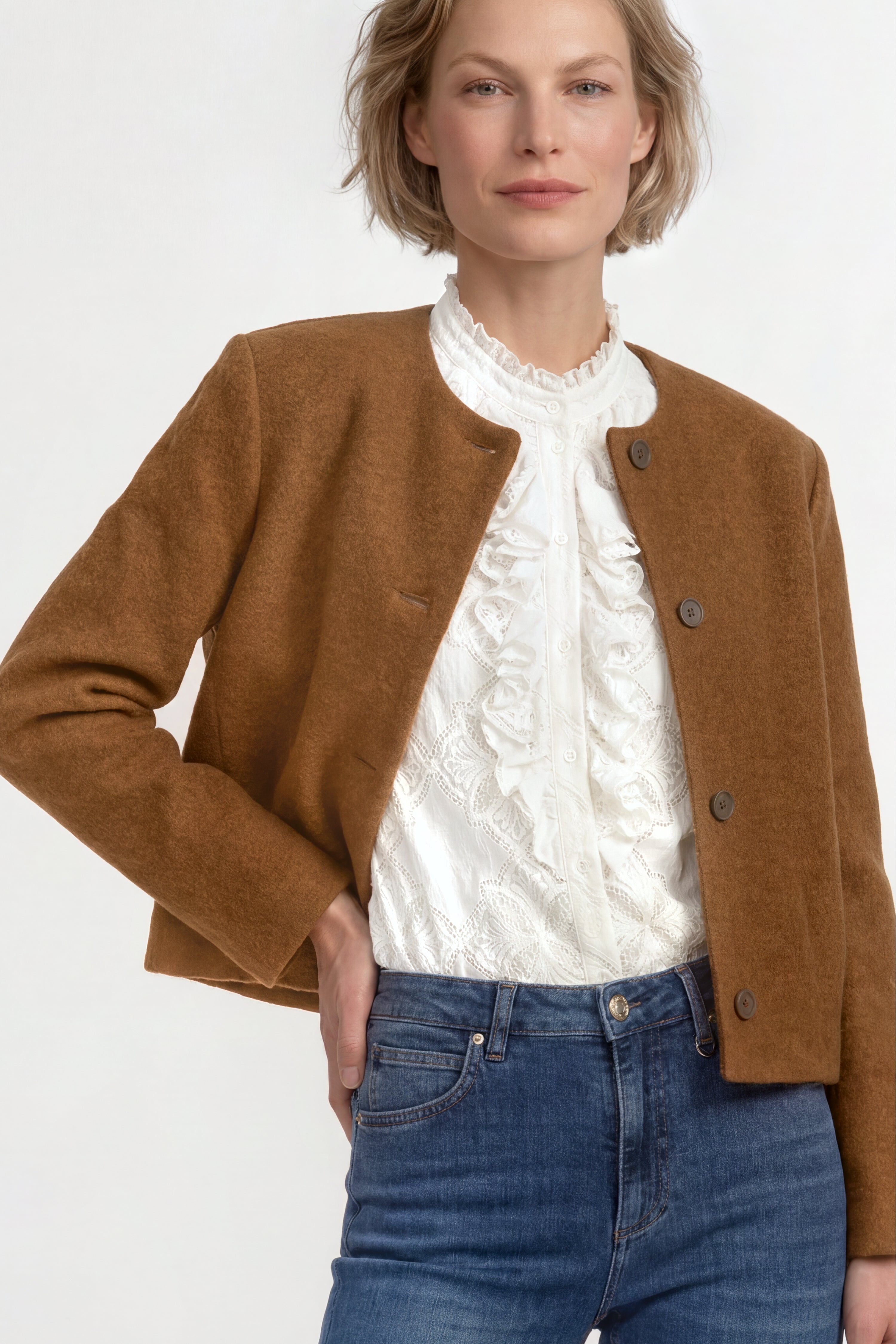 Bouclé Kurzjacke-Rich & Royal