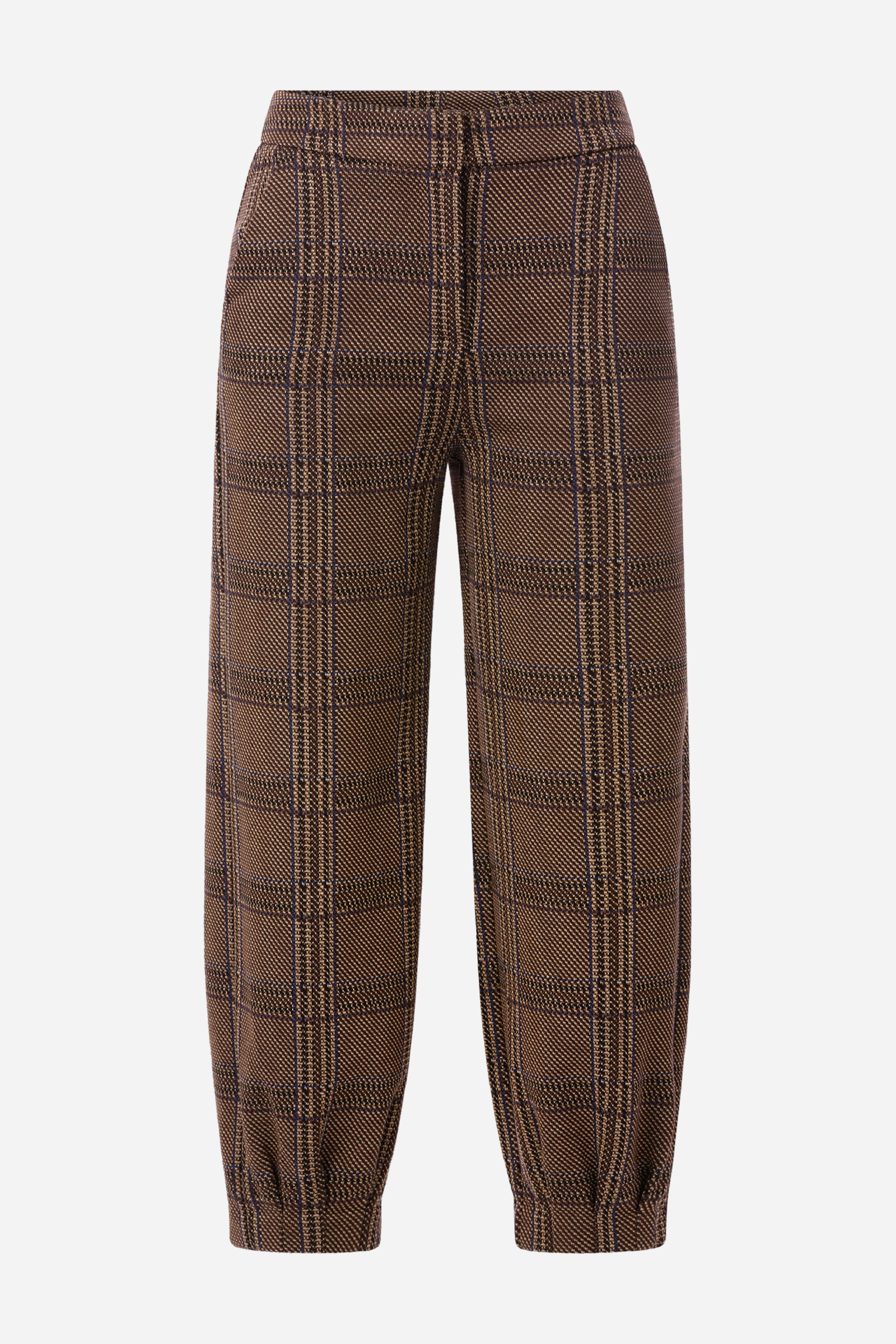 Bundfaltenhose mit Glencheck-Rich & Royal