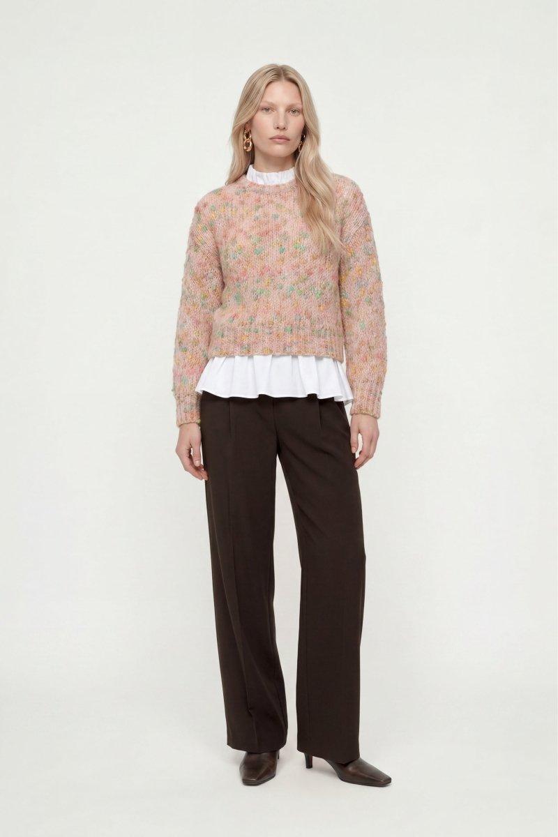 Grobstrickpullover mit Effektgarn-Rich & Royal