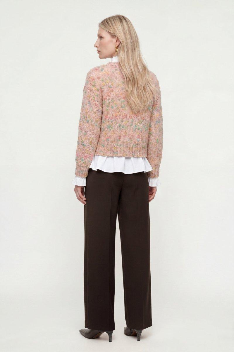Grobstrickpullover mit Effektgarn-Rich & Royal