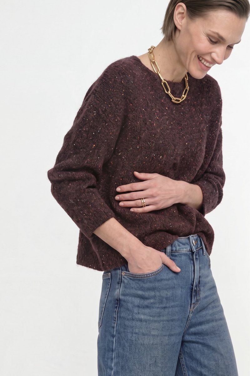 Strickpullover aus Alpaka-Mix-Rich & Royal