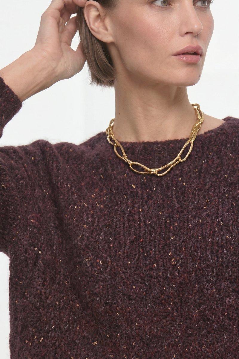 Strickpullover aus Alpaka-Mix-Rich & Royal