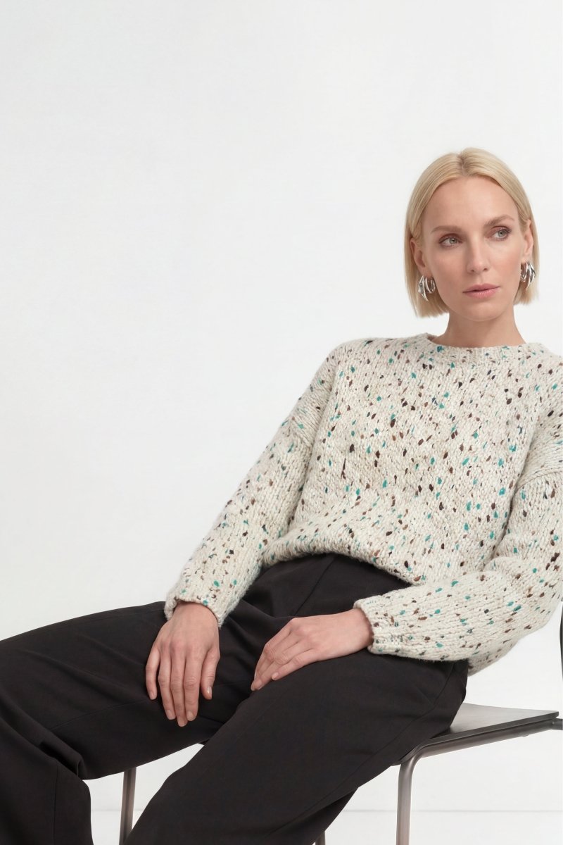 Grobstrick-Pullover aus Wolle-Mix-Rich & Royal
