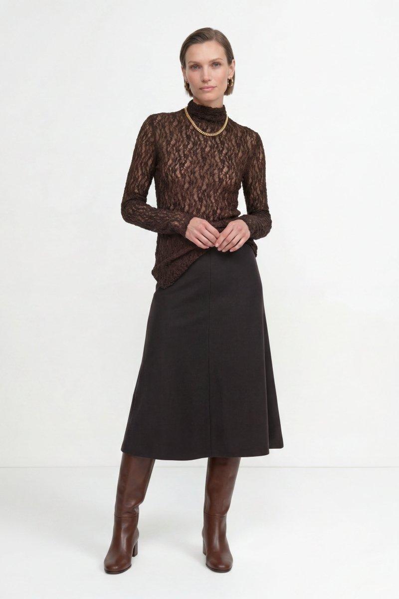 Longsleeve mit Spitzenmuster-Rich & Royal